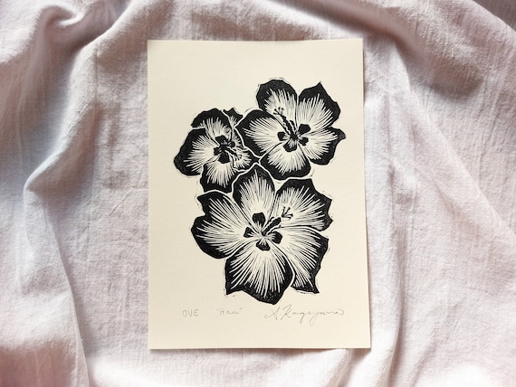 Hau Flower, 5x7 Prints Native Flower, Hibiscus, Original Hau Flower, 5x7 Prints Native Flower, Hibiscus, Original