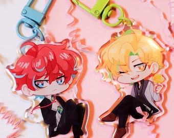 Hypnosis Mic Doppo and Hifumi Inspired Keychain