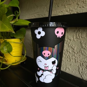 My Kuromi & Melody Starbucks Cup Tumbler, Handmade