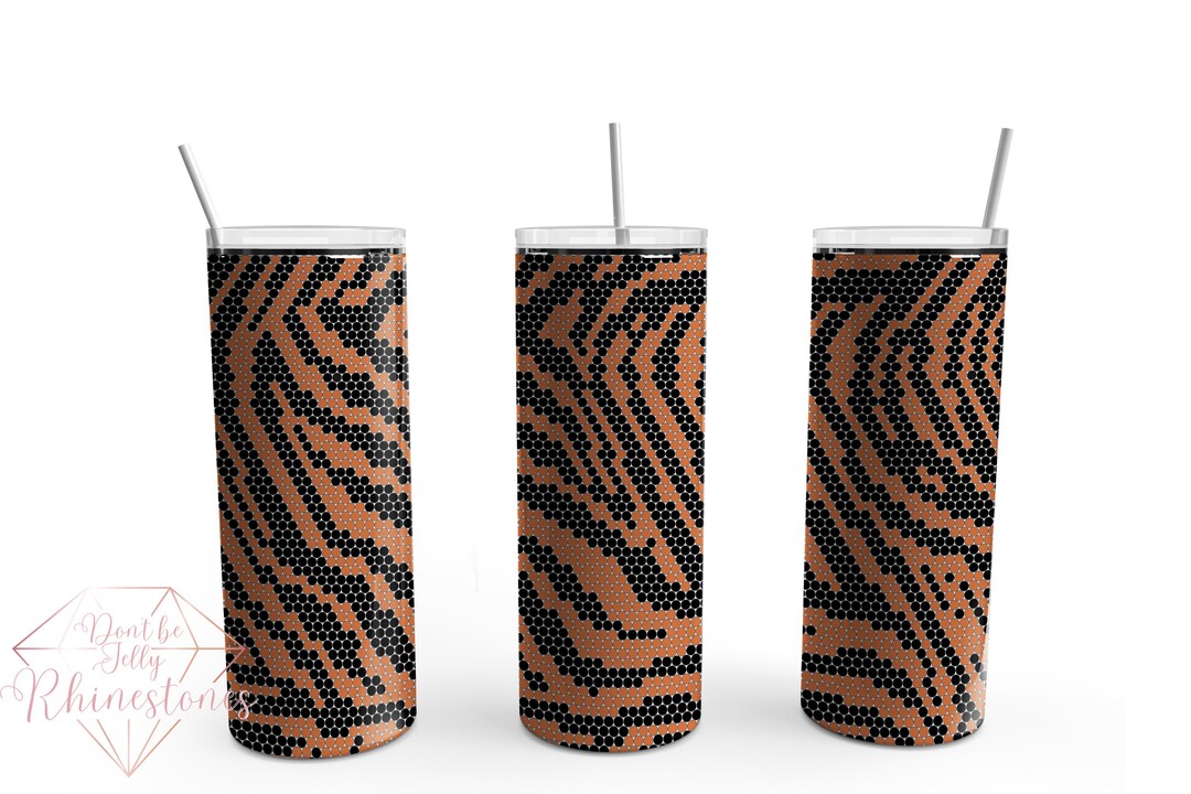 Tiger Stripes Rhinestone Digital Sublimation Printable Vinyl Wrap File ...