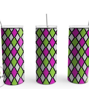 Diamond rhinestone digital sublimation printable vinyl wrap file 20oz skinny rhinestone template pattern ss16