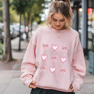 Coquette Valentine Heart PNG, Valentine png, Valentines day png, Valentine Bow Png, Pink Valentine Png, Valentine love Png, Girls valentine