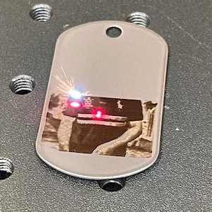 Custom Laser Engraved Stainless Dog Tags