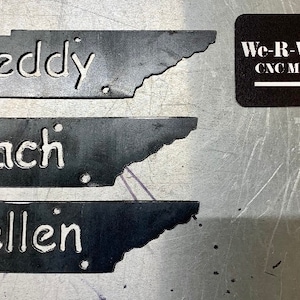 Tennessee State Ornaments/Tags With Custom Name