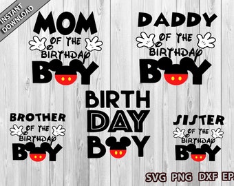 Download Mickey Mouse Birthday Shirt Svg Etsy