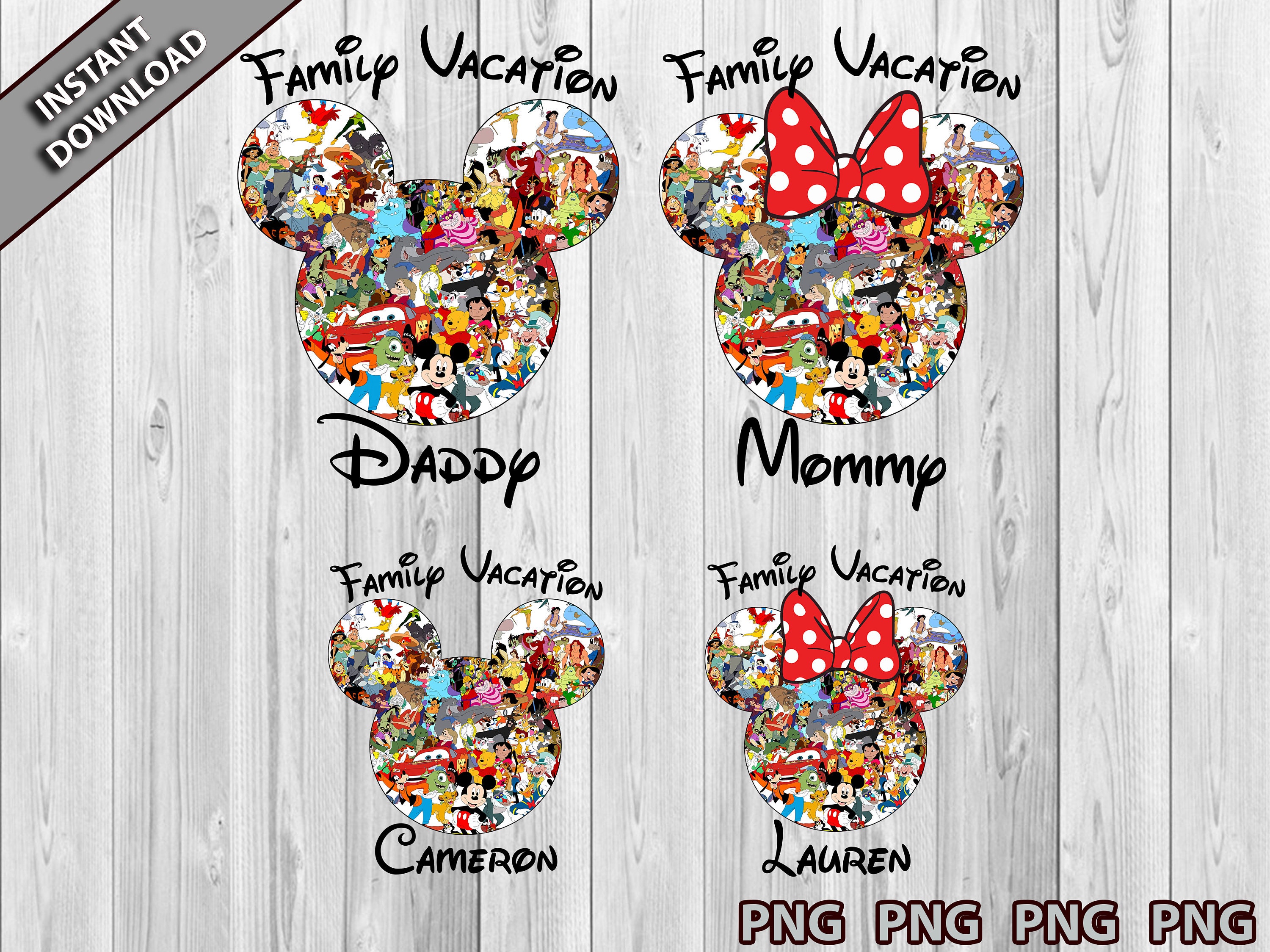 Disney Family Vacation PNG, 2021 Disney Vacation Png, Disney Vacation Minnie and Mickey Mouse Head Pngg, DisneyWorld Png, Mickey Vacation