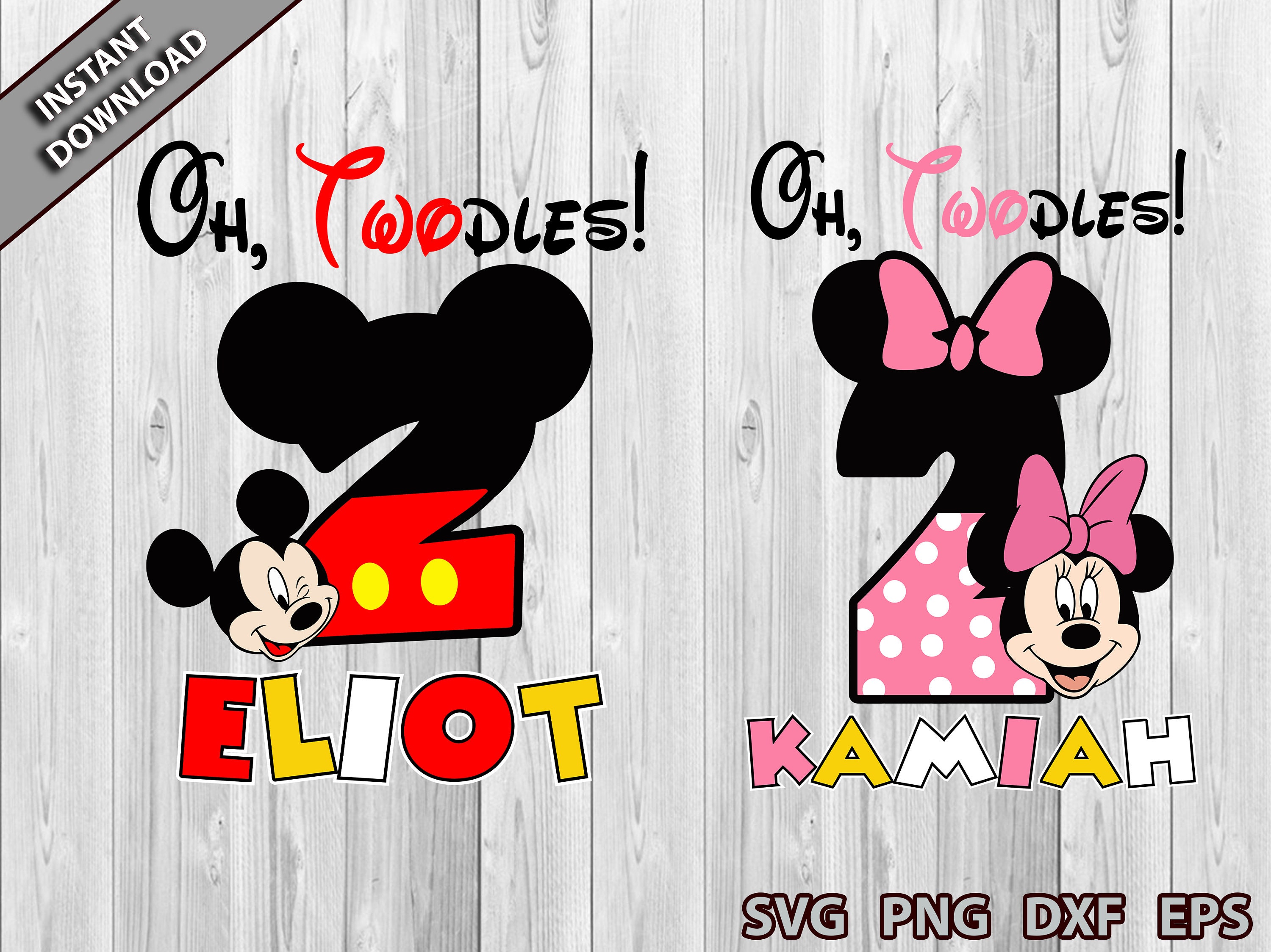 I'M TWODLES Mickey Mouse Birthday Svg Mickey Birthday Boy Etsy