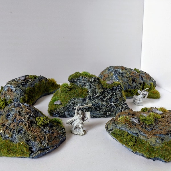 Mounds set/ DnD/ Scatter terrain/ Warhammer 40k Terrain / Dungeons and Dragons / Frostgrave / Tabletop RPG / Pathfinder/ Wargames / Maps/