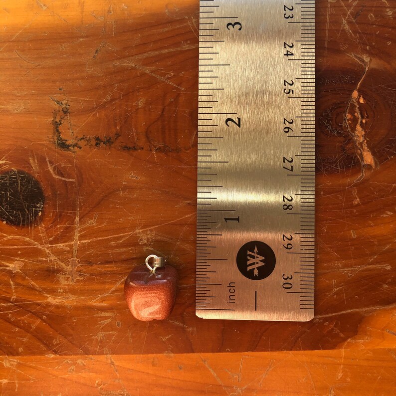 Goldstone Apple Pendant