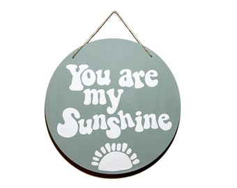 You Are My Sunshine|Wood Door Decor|Rustic|Nursery Decor|Sunshine|Boho|Home Decor|Neutral|Vacation Home|Cute Decor|Sun|Simple|Minimalistic