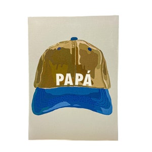 Papa Dad Hat - Biglietti di auguri in bianco - Biglietti per la festa del papà - Feliz Dia del Padre - Feliz Dia Papa - Biglietti illustrati - Biglietti spagnoli