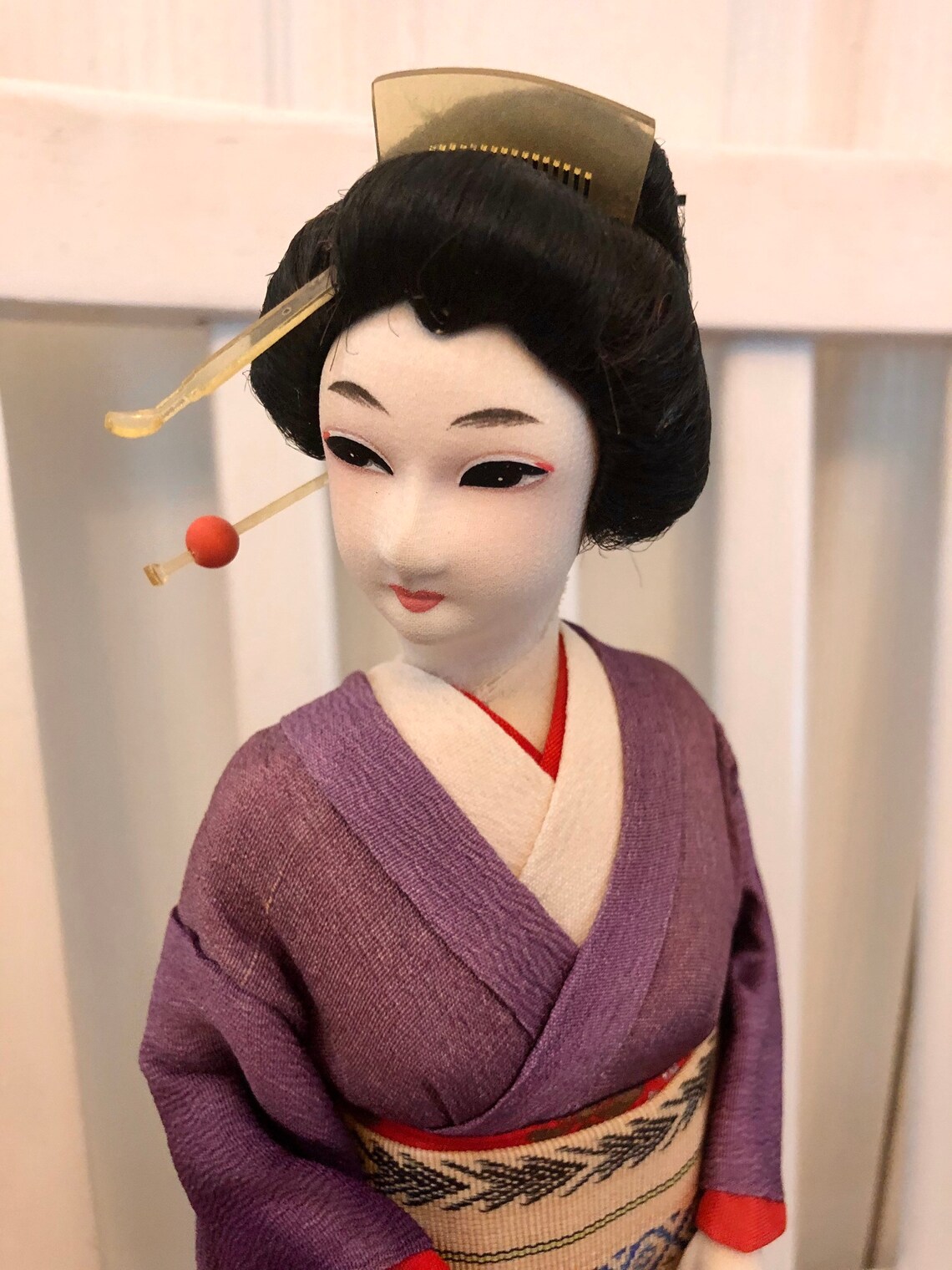 Vintage Japanese Geisha Doll Beautiful HTF Etsy