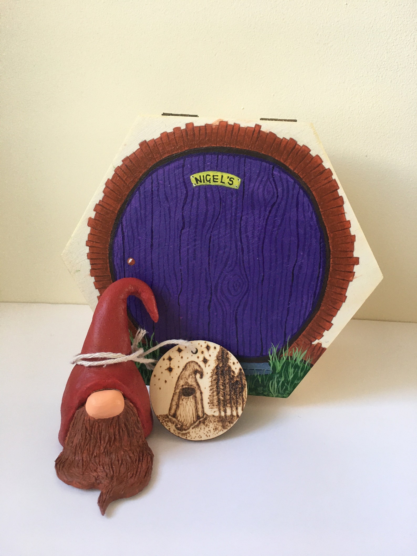 Handmade Gnome With Wooden Box Etsy UK