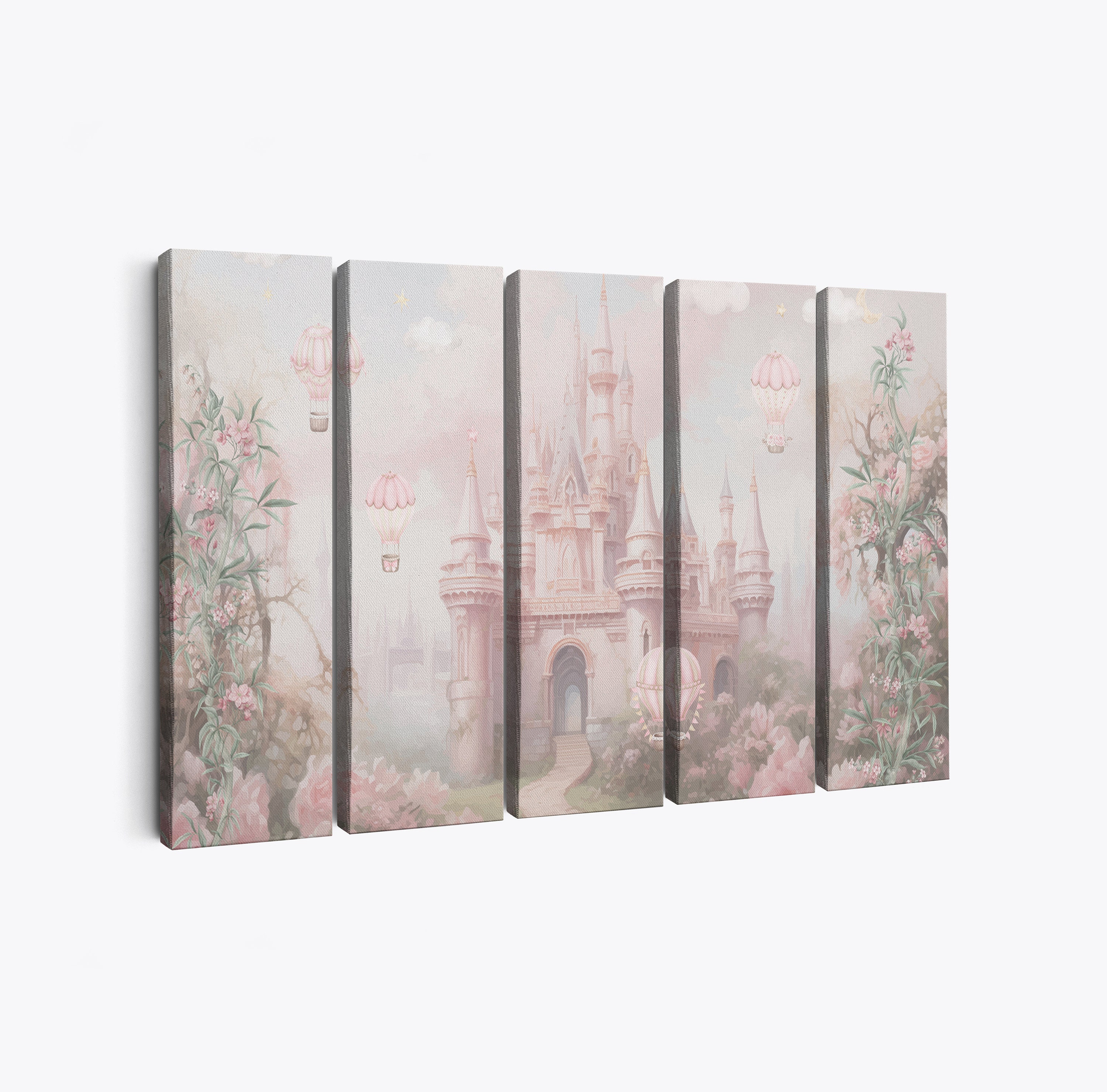 Princess Castle Canvas Print, Nursery Wall Art, Girls Wall Decor - Etsy