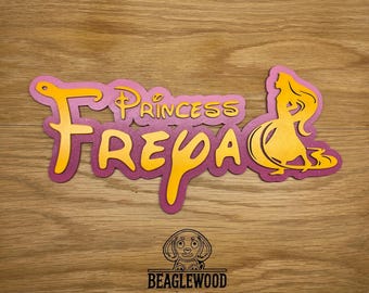 Personalisierte Disney Prinzessin inspiriert Türschild, Schlafzimmerschild. Mehrere Farb- und Prinzessinnenoptionen verfügbar.