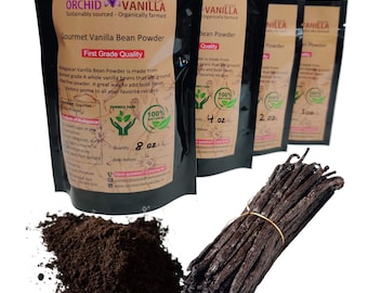 Madagascar Gourmet Ground Vanilla Bean Powder First Grade