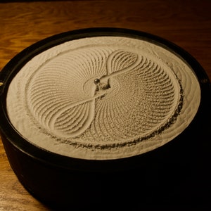 Automatic Zen Garden Sand Bowl Kinetic Art image 3