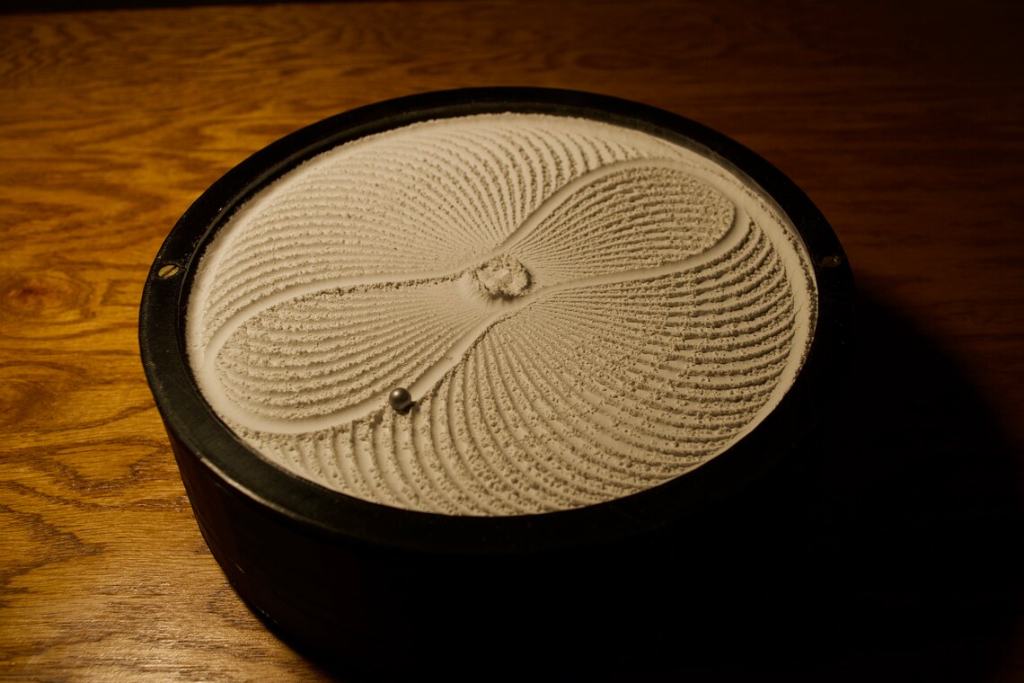 Automatic Zen Garden Sand Bowl Art Etsy