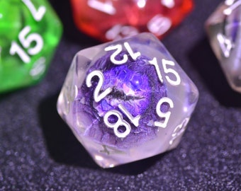 Devil's Eye D20 dice|holograph polyhedral dice set| Dungeons and Dragons dice