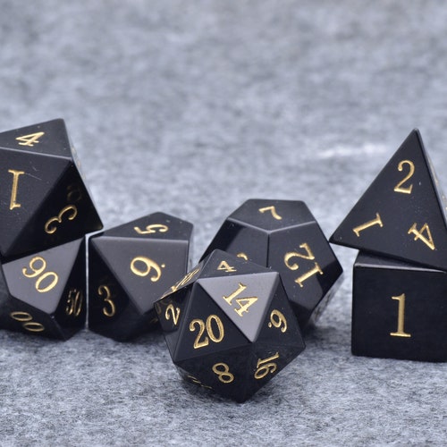 Black Caltrops Metal Dnd Dice Set for Dungeons and Dragons Etsy