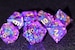 D&D Purple Arcane dice | Purple wizard dnd dice |holograph polyhedral dice set| Dungeons and Dragons sharp edge dice set