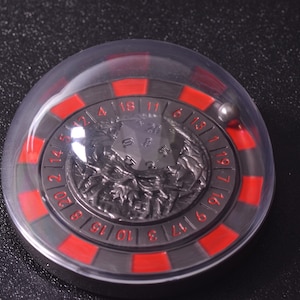 Casino Roulette Inspired D20 Spinner Dice,Unique RPG Wheel of Chance | Tabletop Game Accessory for DND, Pathfinder, TTRPG