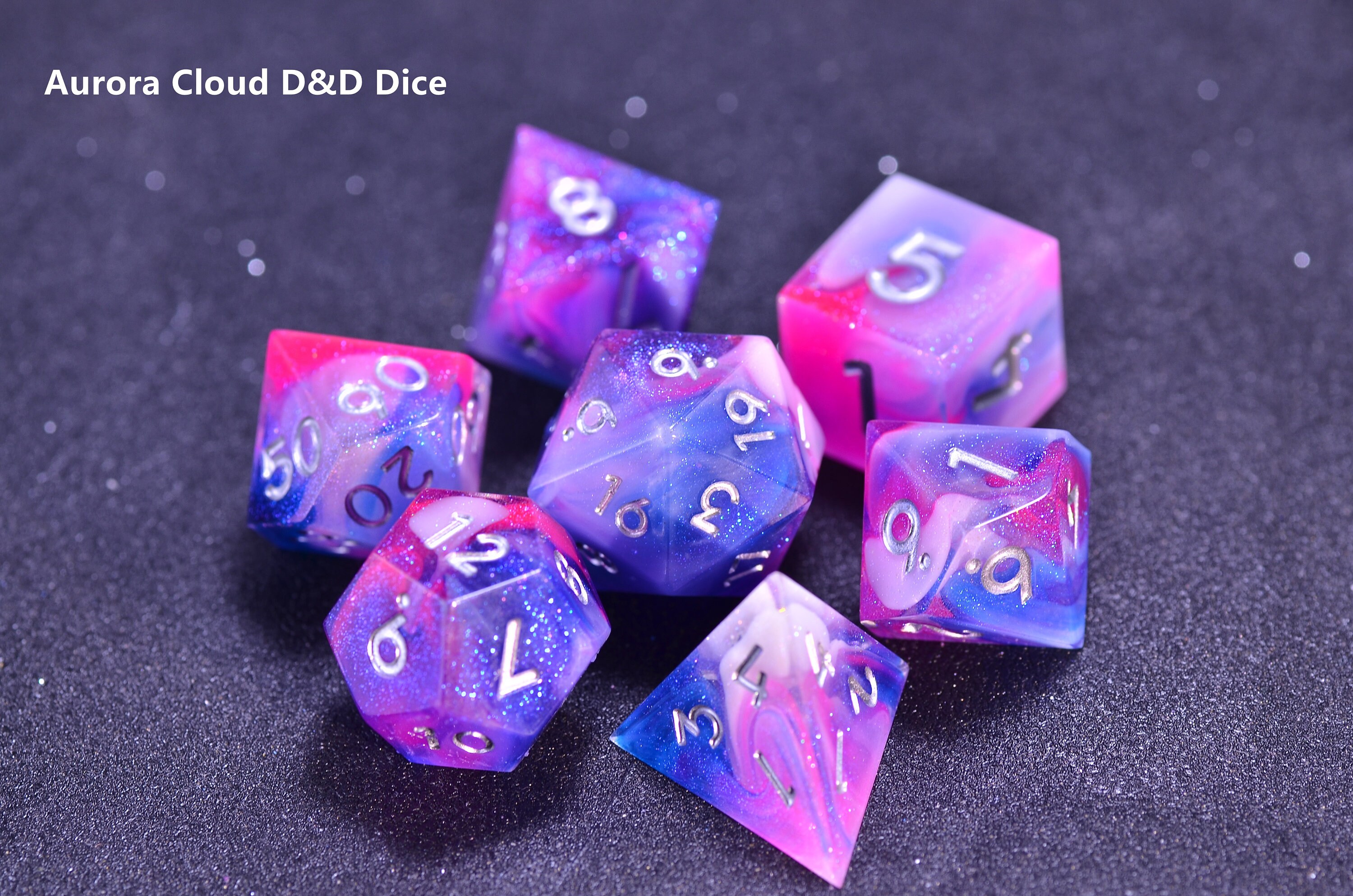 Cosmic Starlight DND Dice Galaxy Space Sharp Edge Dice Etsy Canada