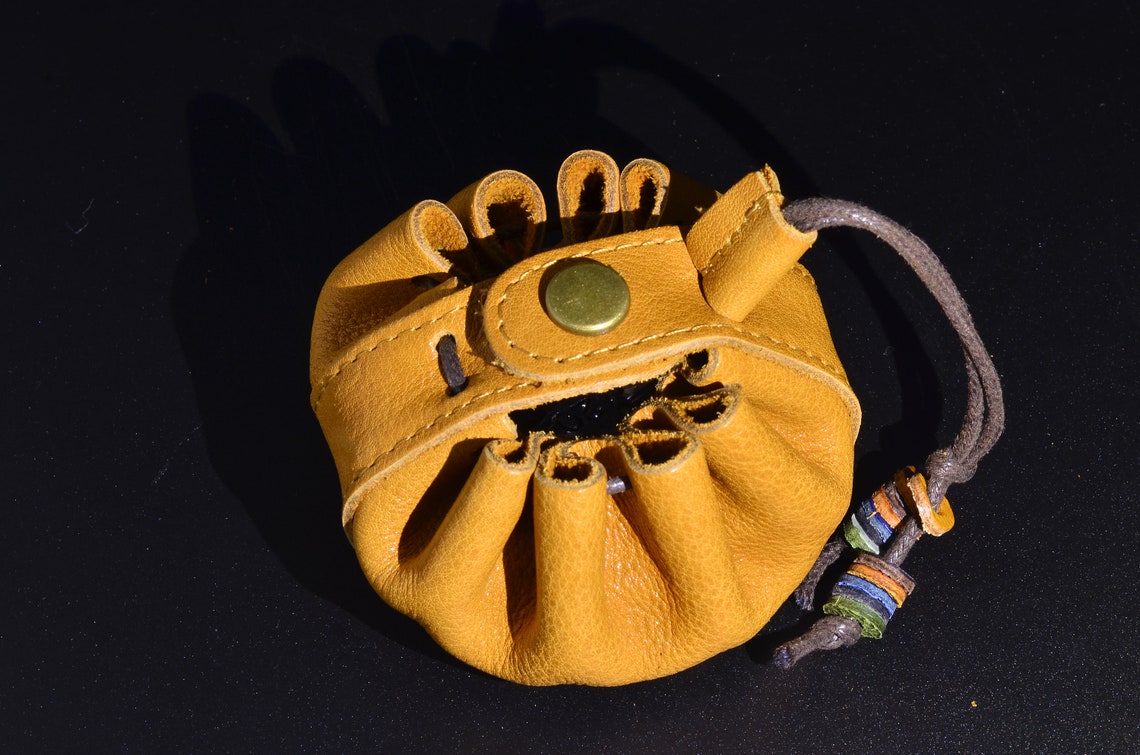 Handmade leather DND dice bag Bunch of pocket dice Etsy
