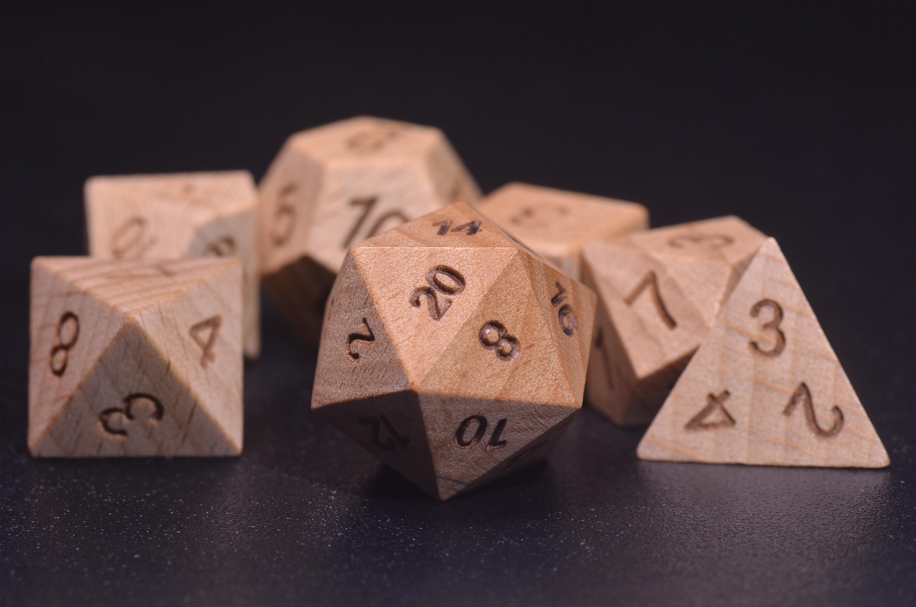 Wooden Dice Set UK