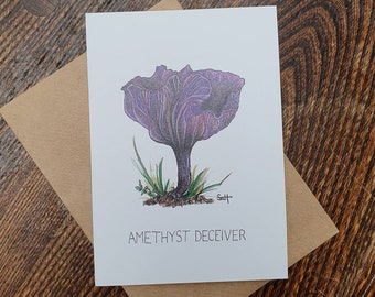 Amethyst Deceiver Greetings Card - Art Card - Notecard - Mini Print