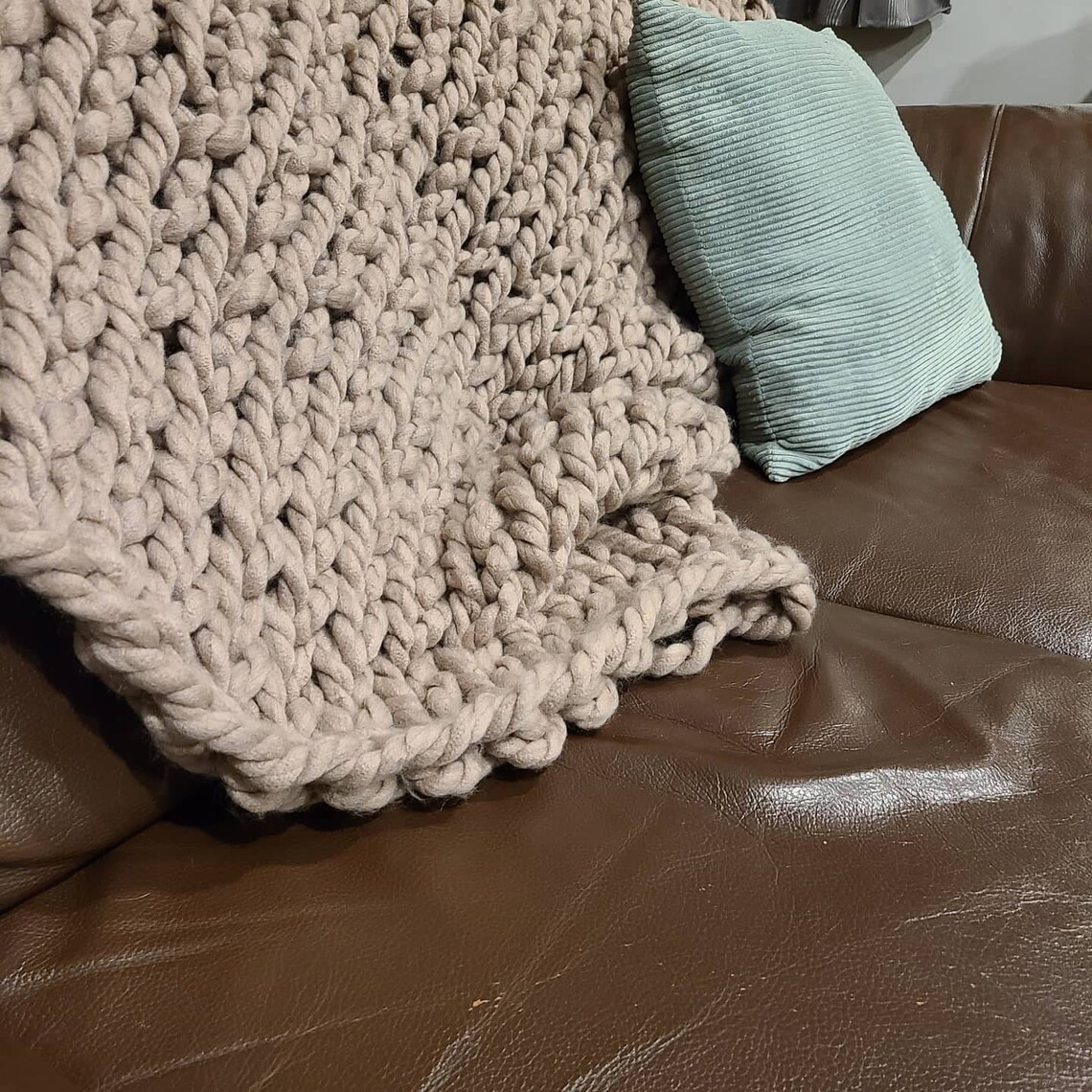 Chunky Knit Throws Etsy
