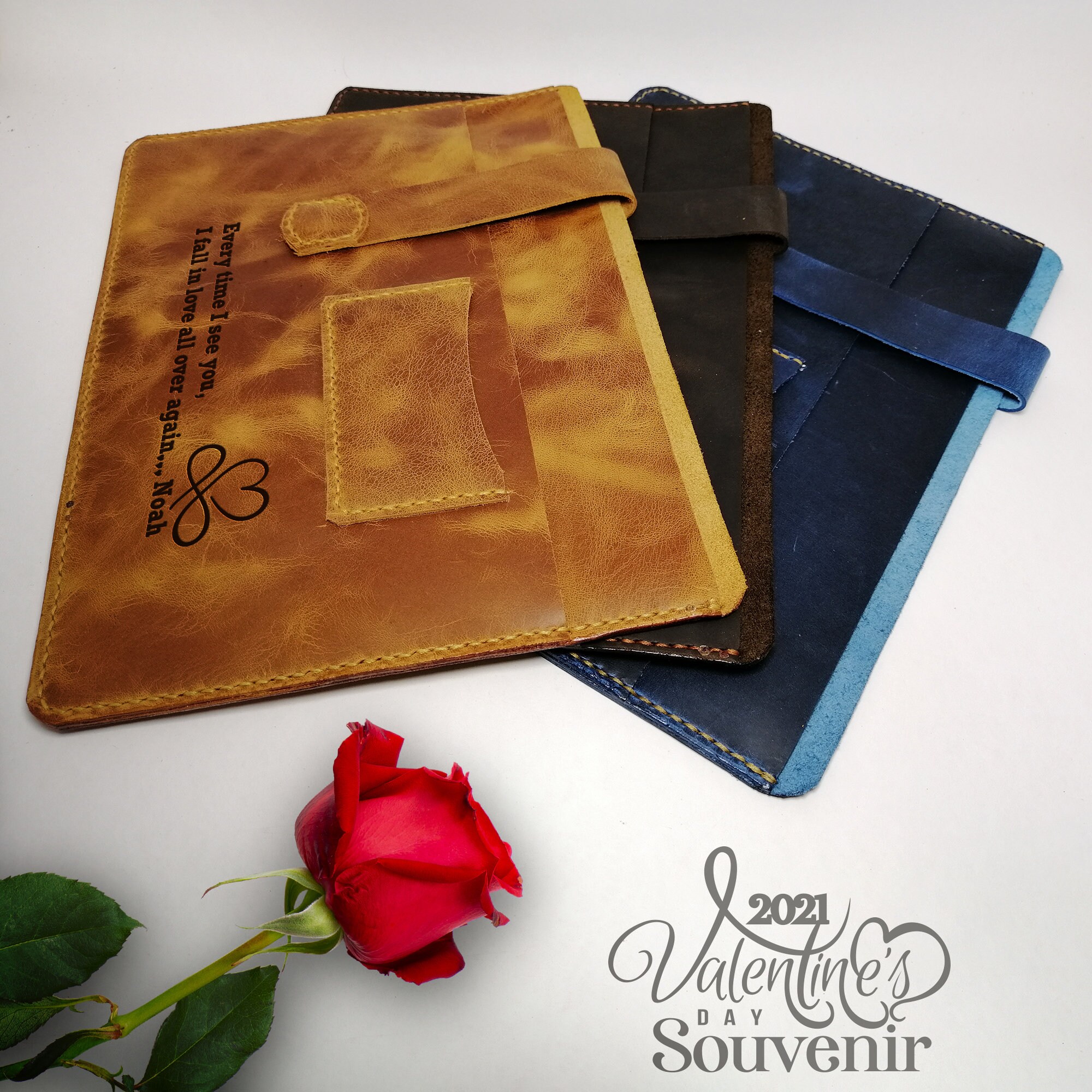 ORIGINAL HANDMADE LEATHER Tablet & Laptop Case Etsy