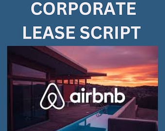 Airbnb Corporate Lease Script per E-Mail an den Verleiher bearbeitbar