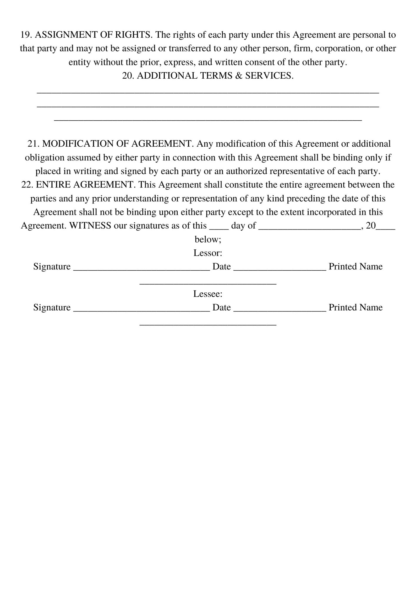 Editable Canva Lease Agreement Salon Suites Rental Etsy