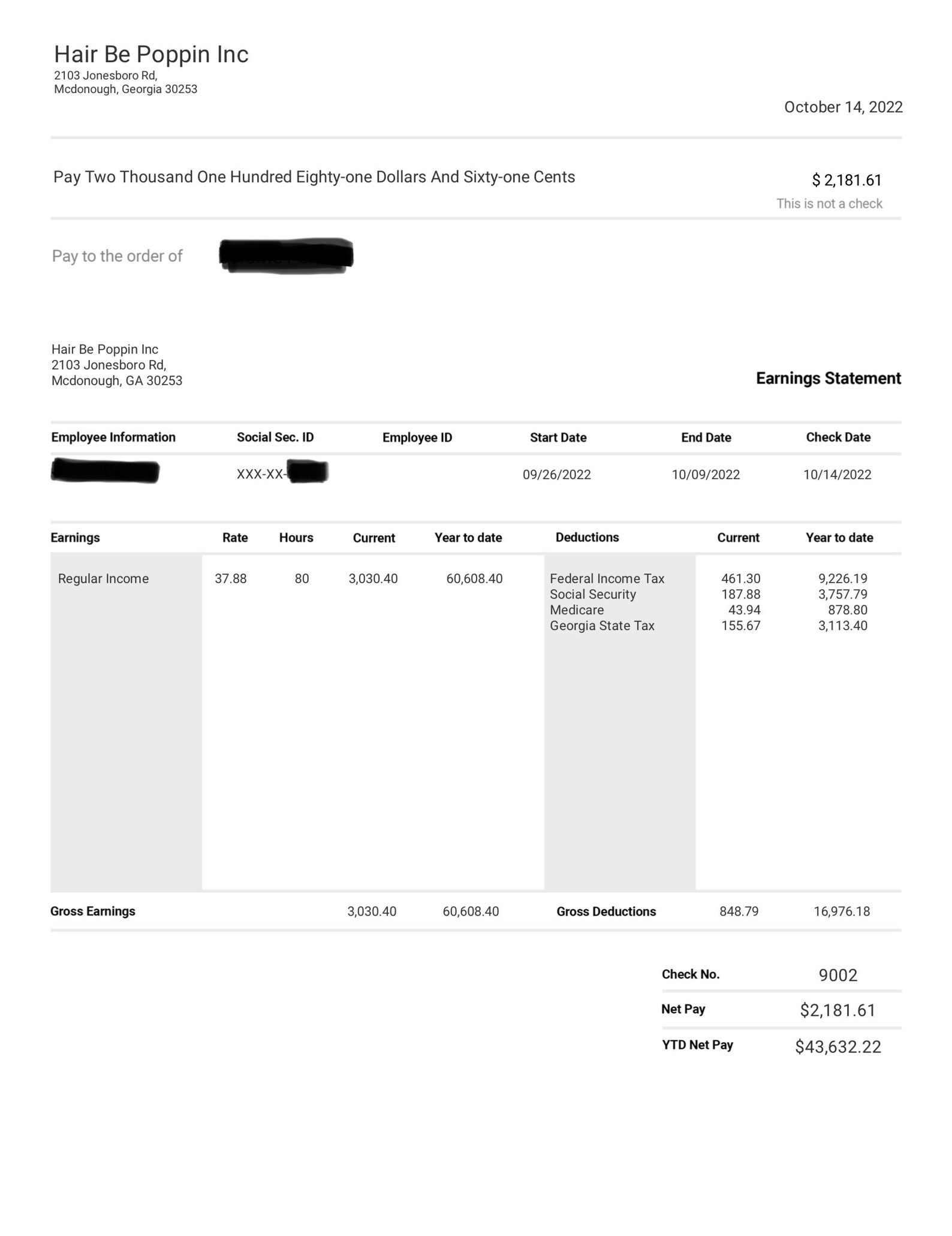 Paystubs Paycheck Salary Check Receipt Custom Made to Order Etsy