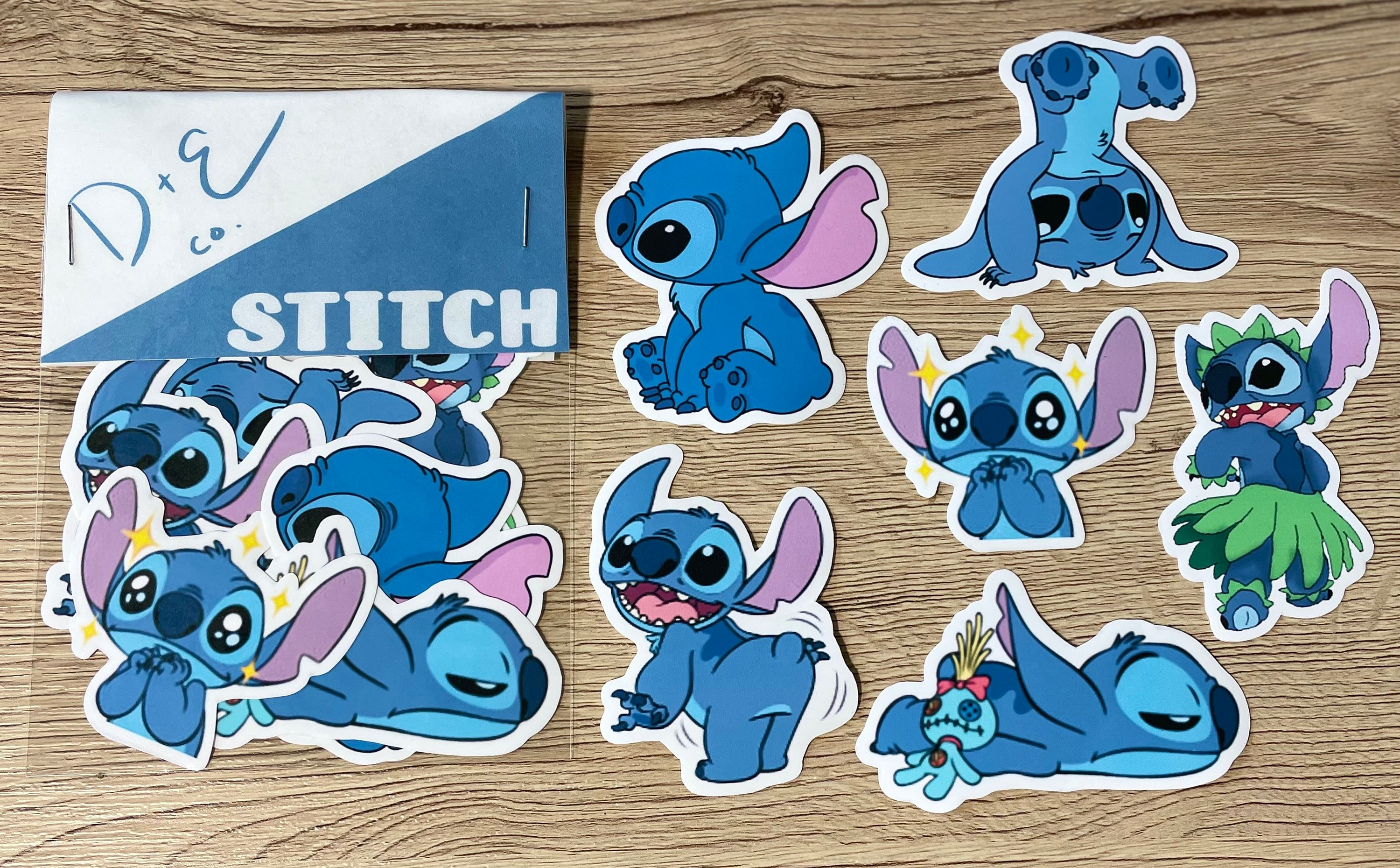 Stitch Sticker Set Matte Vinyl Stickers Standard Glossy Etsy