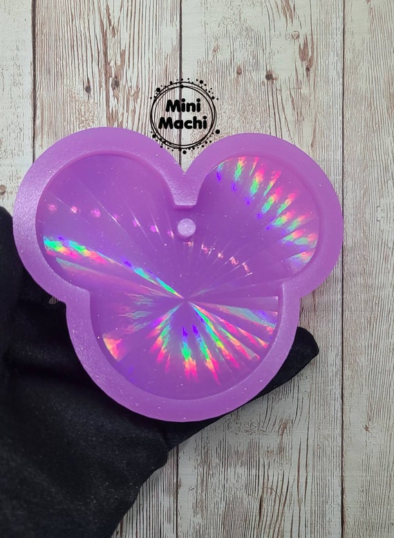 4 Inch Holographic Mouse Ornament Silicone Mold Resin Mold 