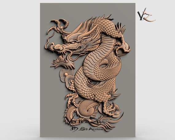 Dragon 3D STL Model for Cnc Users CNC Router Engraver - Etsy Australia