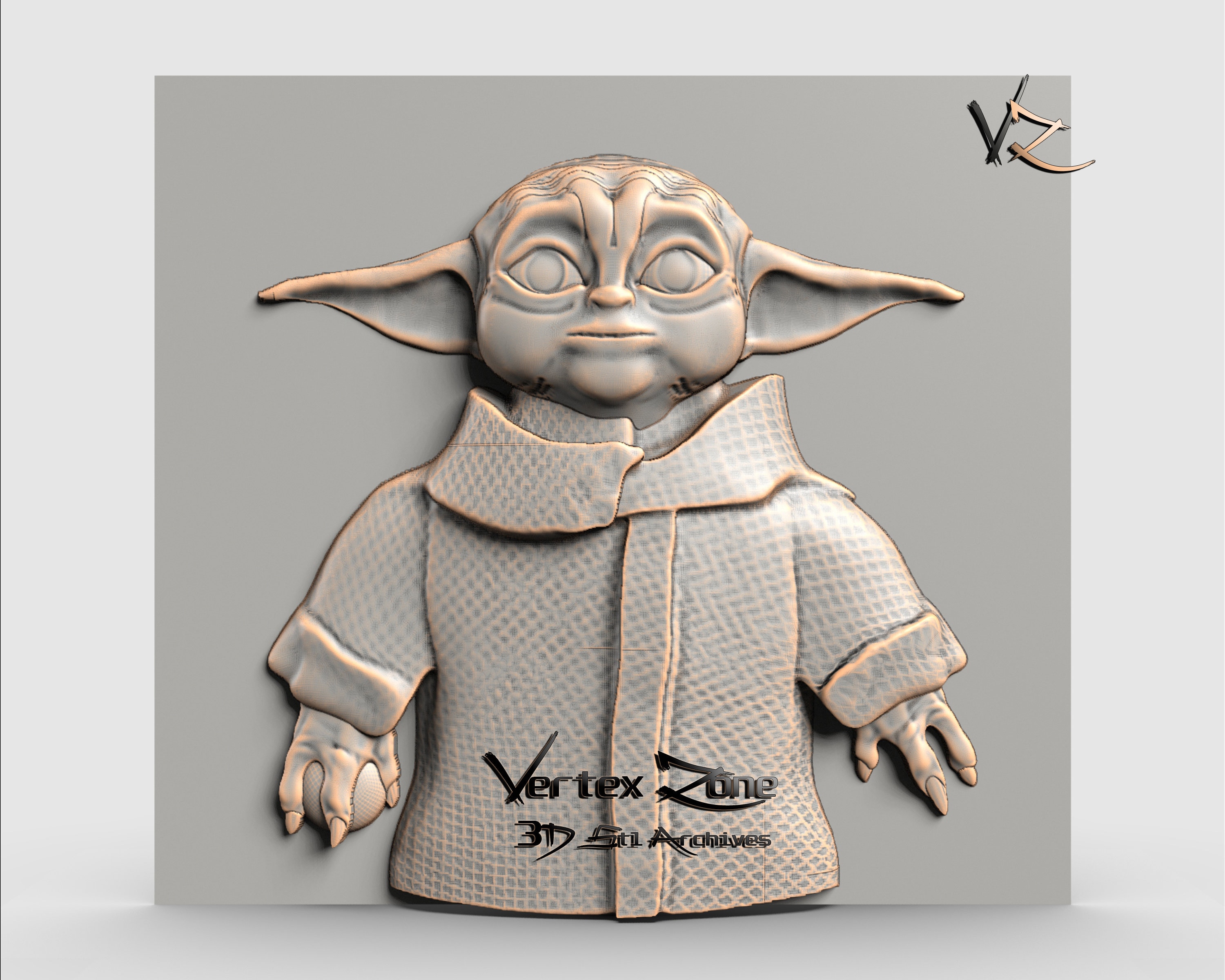 Yoda star Wars 3D STL Model for Cnc Users CNC Router - Etsy UK