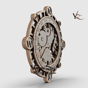 Reloj mecánico, modelo STL 3D para usuarios de Cnc, grabador de ...