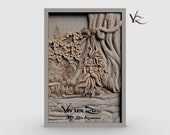 Spirit of the tree, 3D STL Model for Cnc users, CNC Router Engraver, V-Carve, Artcam, Vetric, CNC files, Wood, Art, Wall Decor