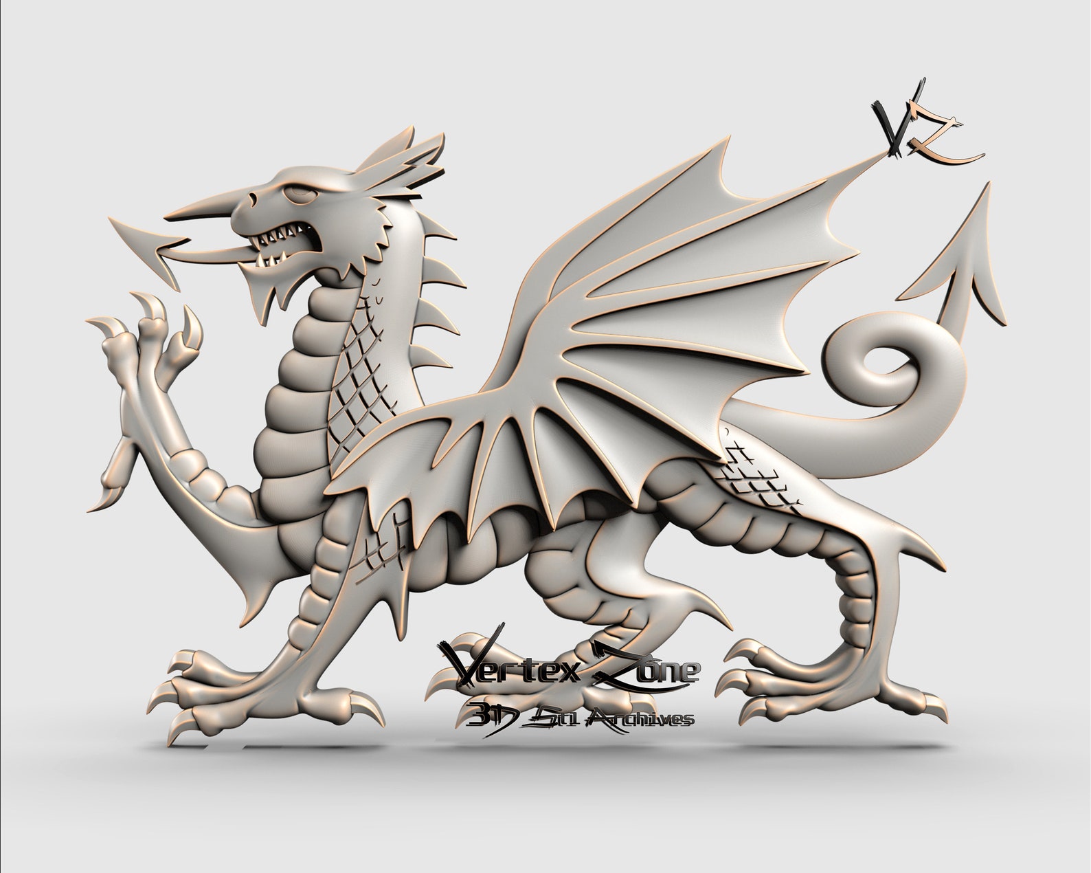 Dragon 3D STL Model for Cnc Users CNC Router Engraver - Etsy