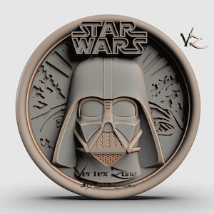 Star Wars, 3D STL Model for Cnc users, CNC Router Engraver, V-Carve, Artcam, Vetric, CNC files, Wood, Art, Wall Decor