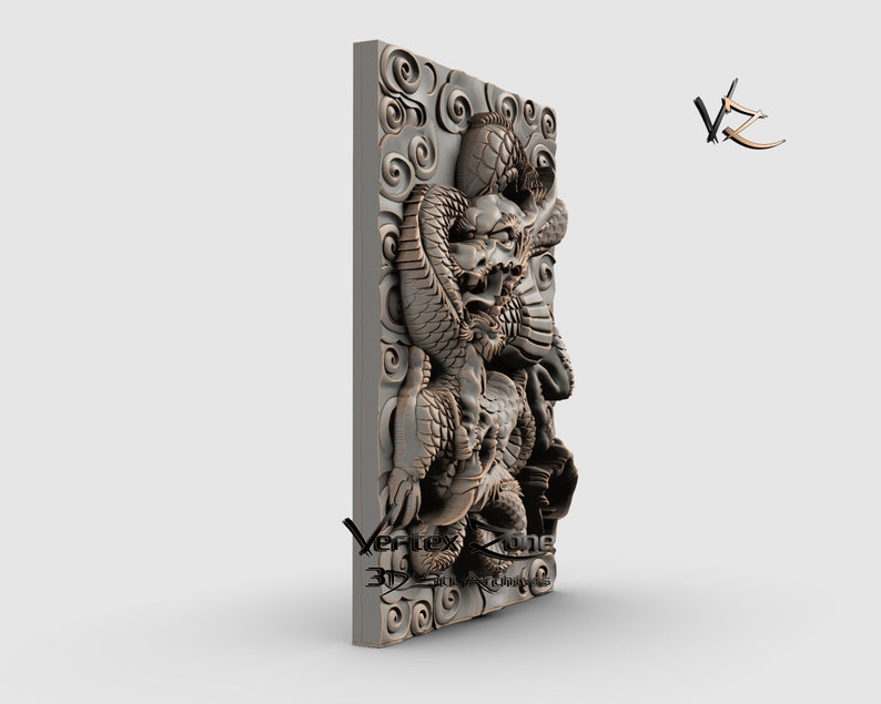 Dragon 3D STL Model for Cnc Users CNC Router Engraver | Etsy