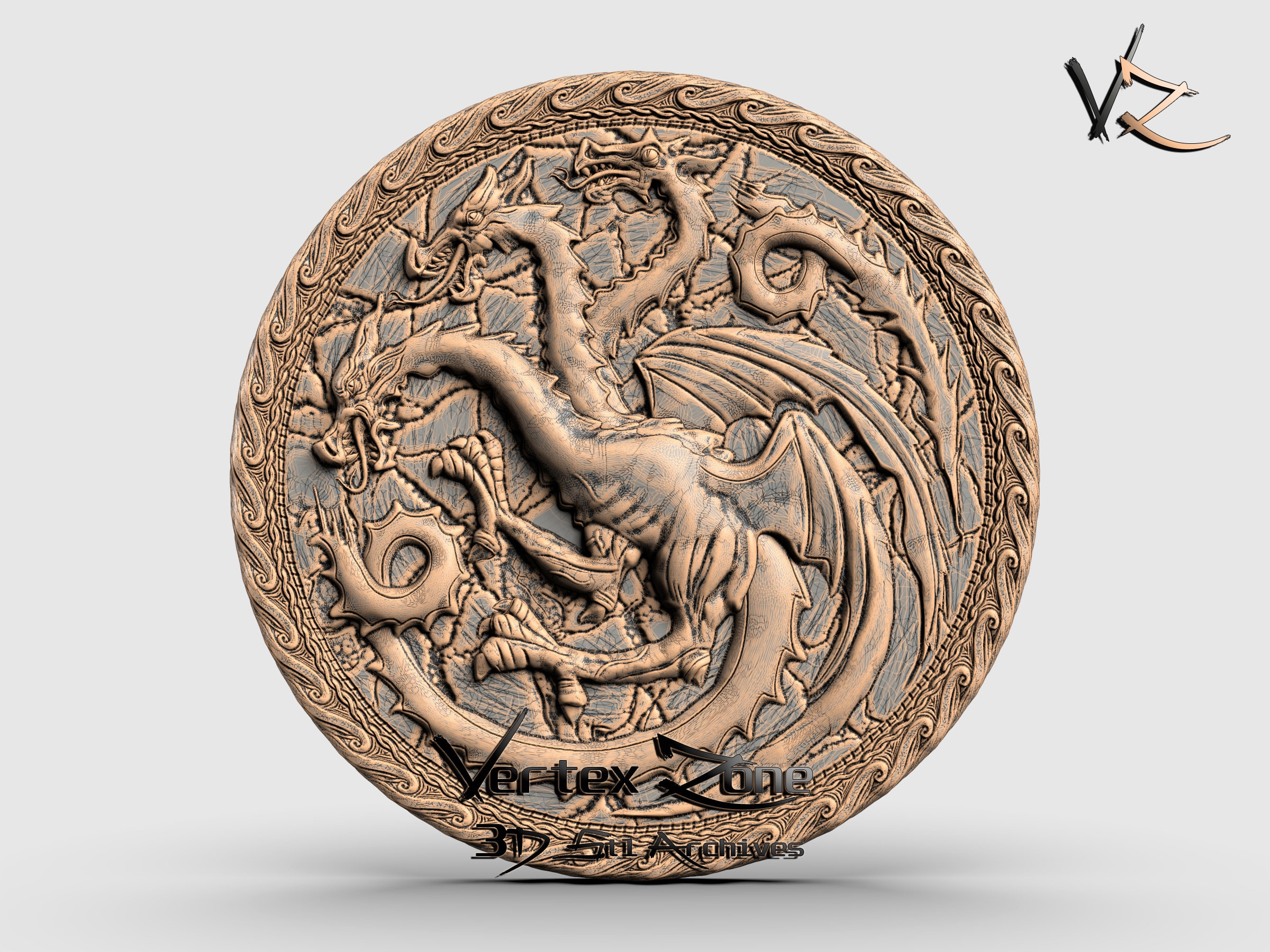 Game of Thrones 3D STL Model for Cnc users CNC Router Etsy