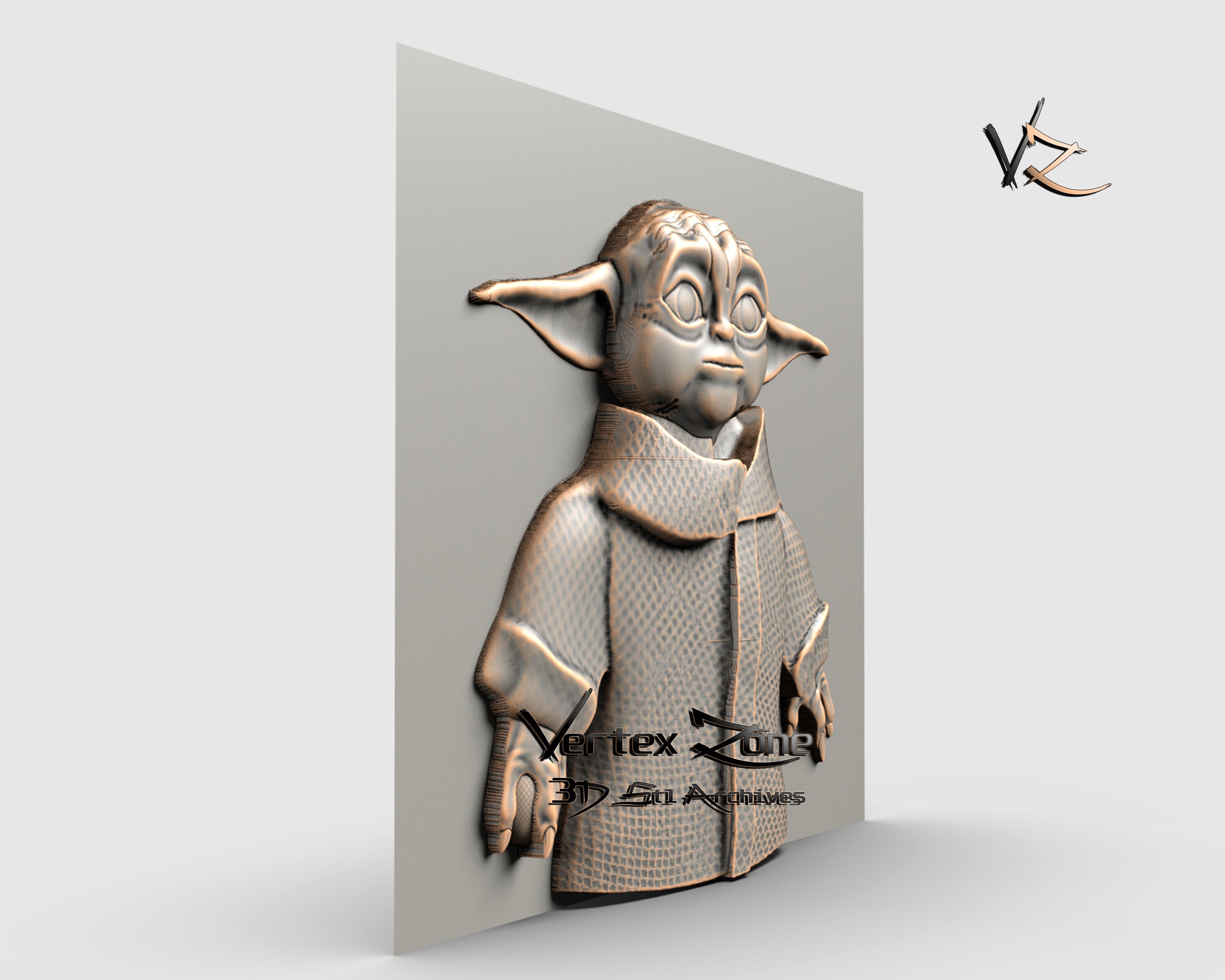 Yoda star Wars 3D STL Model for Cnc Users CNC Router - Etsy UK