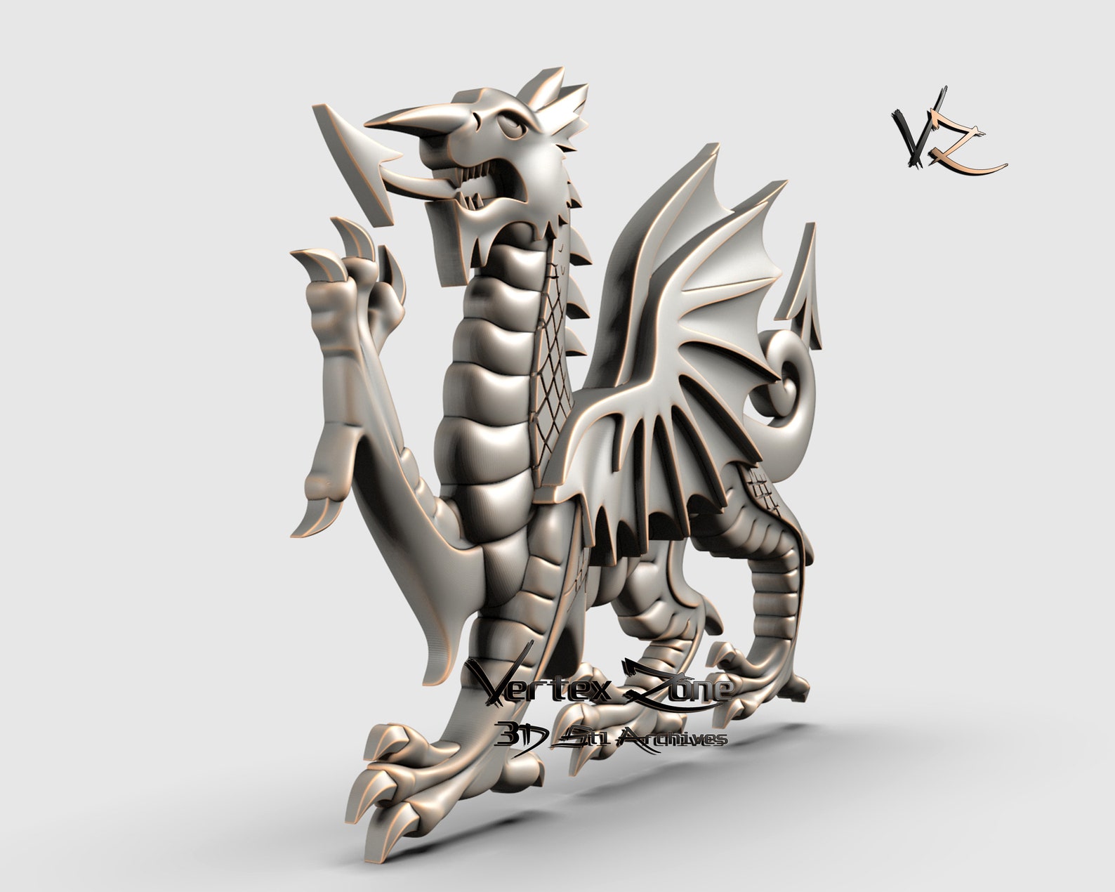 Dragon 3D STL Model for Cnc Users CNC Router Engraver - Etsy