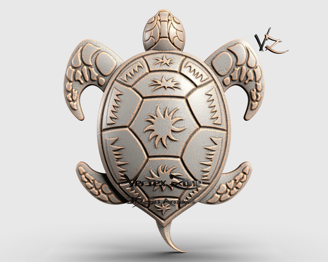 Turtle, 3D STL Model for Cnc Users, CNC Router Engraver, V-carve ...