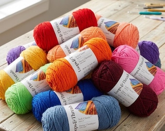 Soft Classic Yarn by Loops and Threads (1 Skein)