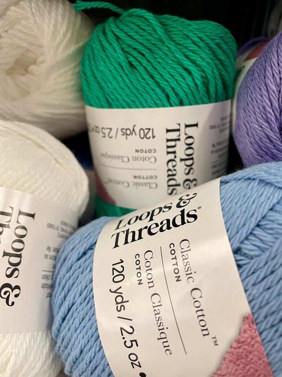 Classic Cotton Yarn by Loops and Threads (1 Skein)